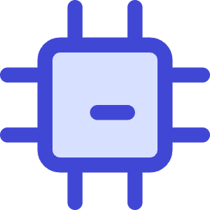 Computer Chip 1 Icon from Core Duo - Free Set