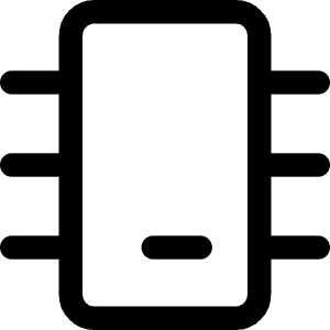 Computer Chip 2 Icon from Core Line - Free Set