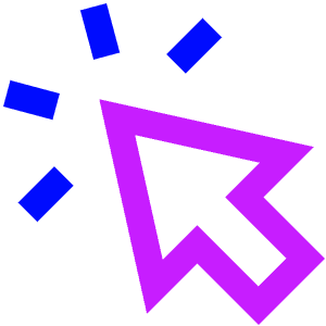 Cursor Click Icon from Sharp Neon - Free Set