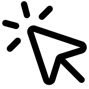 Cursor Click Icon from Core Line - Free Set