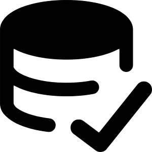Database Check Icon from Core Remix - Free Set