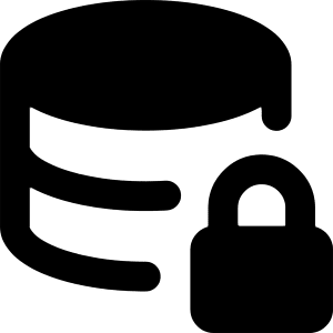 Database Lock Icon from Core Remix - Free Set