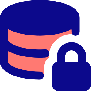 Database Lock Icon from Core Pop - Free Set