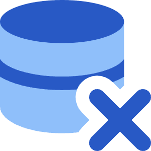 Database Remove Icon from Core Flat - Free Set