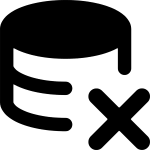 Database Remove Icon from Core Remix - Free Set