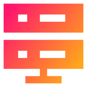Database Server 2 Icon from Sharp Gradient- Free Set