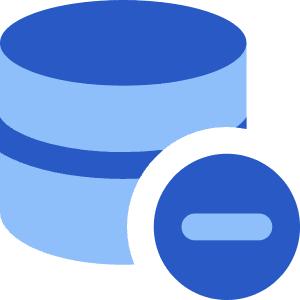 Database Subtract 2 Raid Storage Code Disk Programming Database Array Hard Disc Minus Icon from Core Flat - Free Set | Free Download as SVG Vector and Transparent PNG | Streamline icons