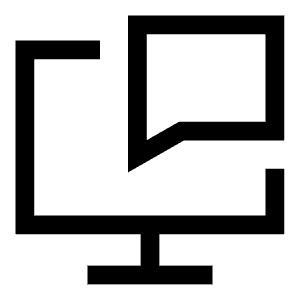 Desktop Chat Icon from Sharp Line - Free Set