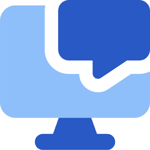 Desktop Chat Icon from Core Flat - Free Set