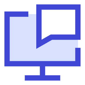 Desktop Chat Icon from Sharp Duo - Free Set