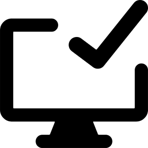 Desktop Check Icon from Core Remix - Free Set
