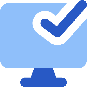 Desktop Check Icon from Core Flat - Free Set