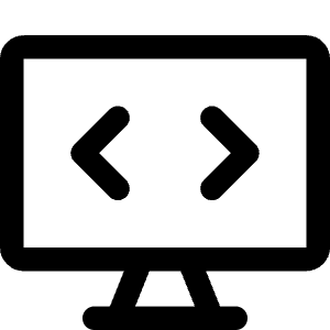 Desktop Code Icon from Core Line - Free Set