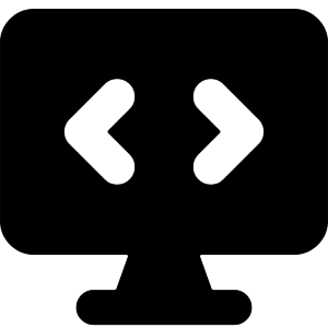 Desktop Code Icon from Core Solid - Free Set