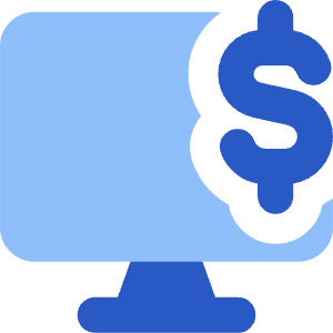 Desktop Dollar Icon from Core Flat - Free Set
