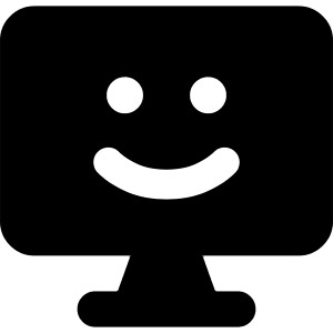 Desktop Emoji Icon from Core Solid - Free Set