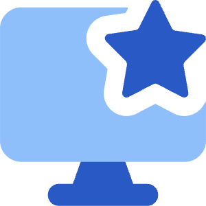 Desktop Favorite Star Icon from Core Flat - Free Set