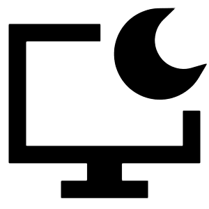 Desktop Screensaver Sleep Icon from Sharp Solid - Free Set