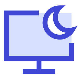 Desktop Screensaver Sleep Icon from Sharp Duo - Free Set