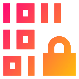 Device Database Encryption 1 Icon from Sharp Gradient- Free Set