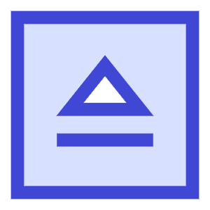 Eject Square Icon from Sharp Duo - Free Set