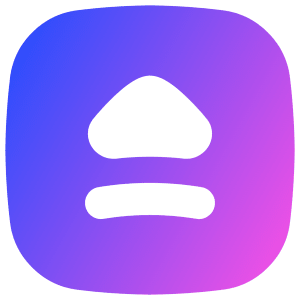 Eject Square Icon from Flex Gradient - Free Set