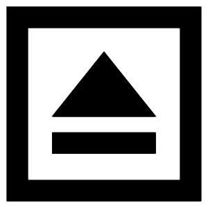 Eject Square Icon from Sharp Remix - Free Set