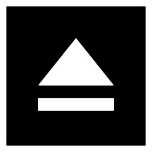 Eject Square Icon from Sharp Solid - Free Set