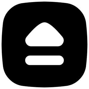 Eject Square Icon from Flex Solid - Free Set