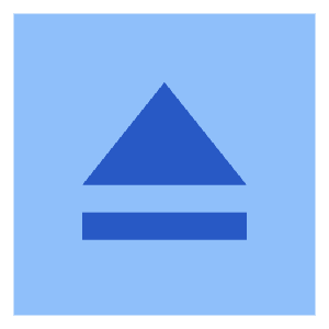 Eject Square Icon from Sharp Flat - Free Set