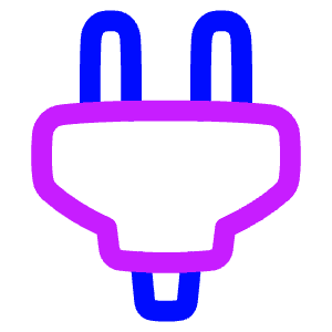 Electric Cord 1 Icon from Plump Neon - Free Set