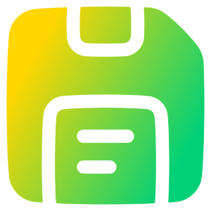 Floppy Disk Icon from Plump Gradient - Free Set