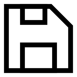 Floppy Disk Icon from Sharp Line - Free Set
