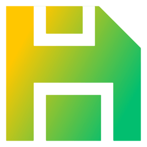 Floppy Disk Icon from Sharp Gradient- Free Set