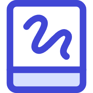 Hand Held Tablet Drawing Icon from Core Duo - Free Set