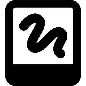 Hand Held Tablet Drawing Icon from Core Remix - Free Set