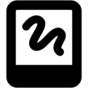 Hand Held Tablet Drawing Icon from Core Solid - Free Set