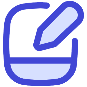 Hand Held Tablet Writing Icon from Flex Duo - Free Set