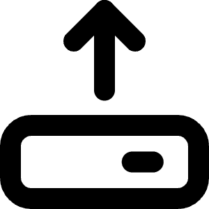 Hard Drive Upload Icon from Micro Line - Free Set