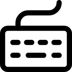 Keyboard Icon from Core Line - Free Set