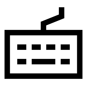 Keyboard Icon from Sharp Line - Free Set