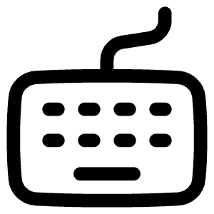 Keyboard Icon from Plump Line - Free Set