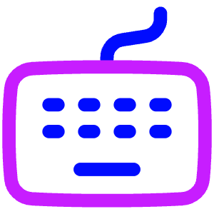 Keyboard Icon from Plump Neon - Free Set