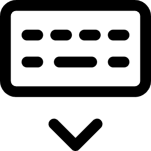 Keyboard Virtual Icon from Core Line - Free Set