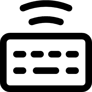Keyboard Wireless 2 Icon from Core Line - Free Set