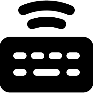 Keyboard Wireless 2 Icon from Core Solid - Free Set