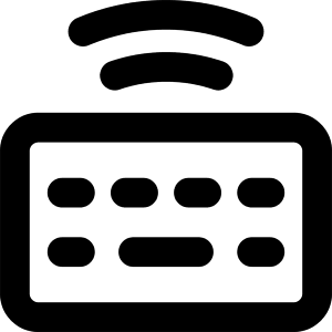 Keyboard Wireless 2 Icon from Core Remix - Free Set