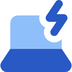 Laptop Charging Icon from Core Flat - Free Set
