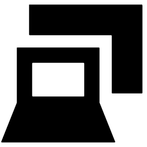 Laptop Project Screen Icon from Sharp Remix - Free Set