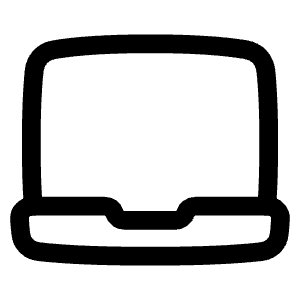 Laptop Icon from Plump Line - Free Set